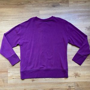 Athleta Balance Henley Long Purple Fuchsia Size Small Petite